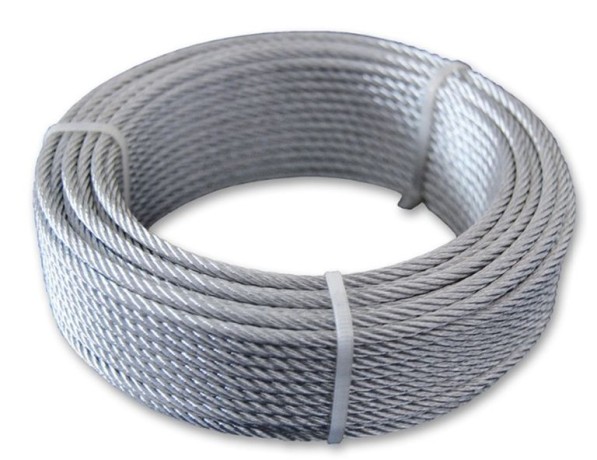 Канат стальной оцинкованный двойной круглопрядный левой свивки ВК ЛК-О 11,5 мм ГОСТ 3069-80 фото