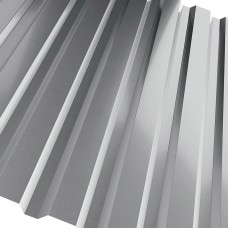 Профнастил стальной стеновой односторонний плоский гладкий мятно-зеленый фото