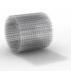 Сетка стальная тканая с квадратными ячейками оцинкованная для штукатурки фото